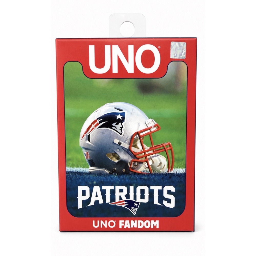 2023 NEW SEALED Mattel Uno Fandom Card Game Deck New England Patriots - NFL